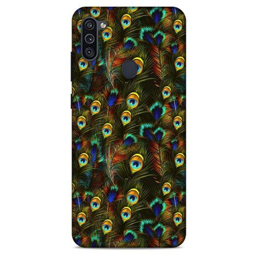 Samsung Galaxy M11 Kılıf Desenli Özel Seri Tüyler (11) Tam Koruma