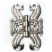 Dekoratif Sac Kelebek Menteşe - Büyük, Nikel, 100 Adet