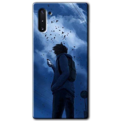 Samsung Galaxy Note 10 HD Baskılı Kılıf + 9D Tam Ekran Koruyucu - Sonbahar Yalnızlığı