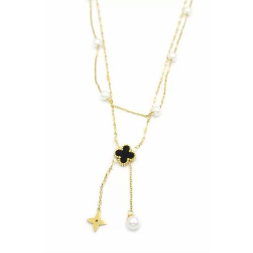 Vc Yonca Kolye - Altın