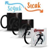 Avengers Viüva Negra Sihirli Kupa Bardak Porselen