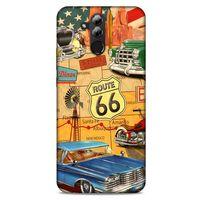 Retro (20) Desen Koruyucu Kılıf Renkli Huawei Mate 20 Lite Kılıf