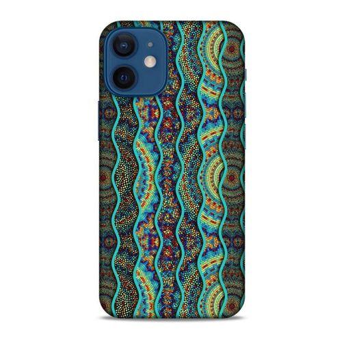 Apple iPhone 12 Mini Kılıf Baskılı Özel Seri Taşlı (32) Soft Silikon Kılıf