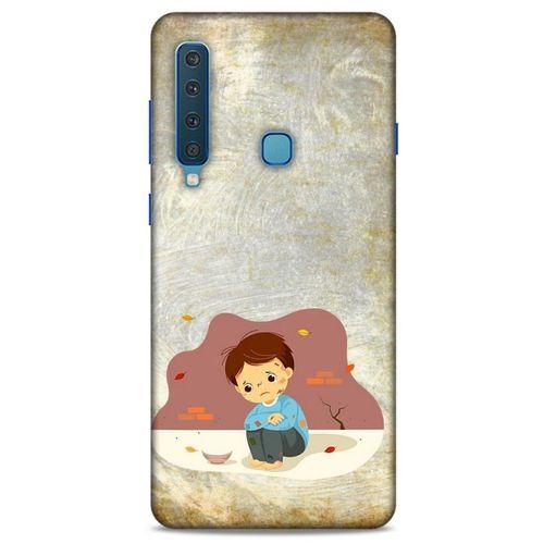 Samsung Galaxy A9 2018 Kılıf Depresyon (10) Full Koruma Kılıfı Yeşil Turuncu