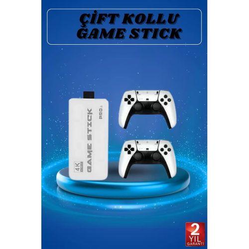Game Stick 4k Retro Çift Kollu Atari Oyunlari +20000 Oyunlu Konsol Nostalji