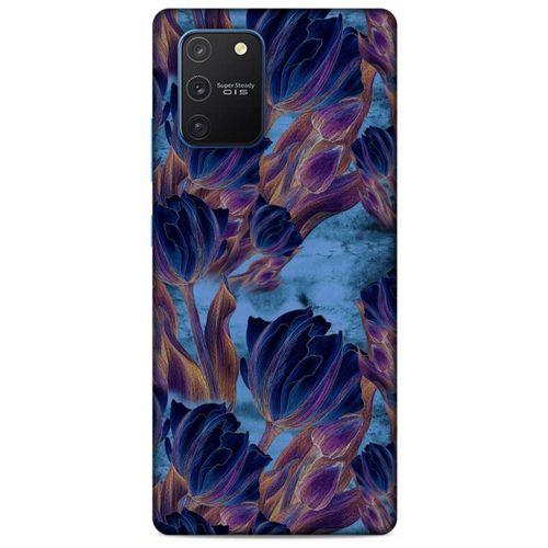 Samsung Galaxy S10 Lite Uyumlu Kılıf Mavi Delisi (49) Ultra Silikon Kılıf Lale