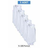 Beyaz Askılı Body Zıbın 2-7 YAŞ Çocuklar İçin (5 ADET) Alttan Çıtçıtlı Özel Gereksinimli-D