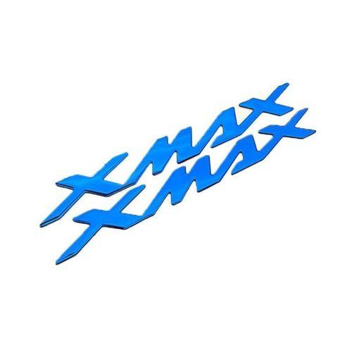 YAMAHA Yamaha Xmax 2012 - 2025 Uyumlu Sele Altı Metalik Yazı Seti Mavi