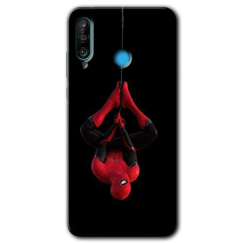 MRCİLETİSİM Huawei P30 Lite Kılıf Baskılı Kapak - Örümcek Adam +Tam Ekran Koruyucu