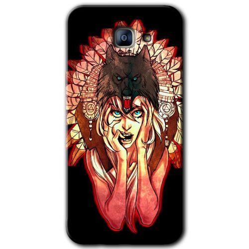 Galaxy A8 2016 Kılıf HD Desen Baskılı Arka Kapak - Kurt Kız