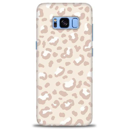 Samsung Galaxy S8 Kılıf HD Baskılı Kılıf - Kahve Leoapar + Tam Ekran Koruyucu