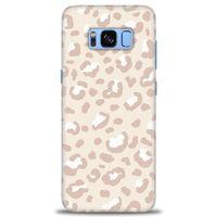 Samsung Galaxy S8 Kılıf HD Baskılı Kılıf - Kahve Leoapar + Tam Ekran Koruyucu