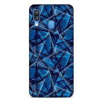Samsung Galaxy A40 Uyumlu Kılıf Mavi Delisi (46) Core Armor Kılıf Geometrik