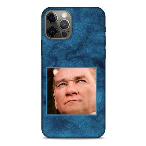 Apple iPhone 12 Pro Kılıf Atatürk (26) Tpu Silikon Kılıf Mavi Gök
