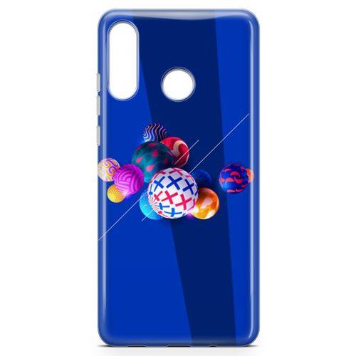 Huawei P30 Lite Kılıf 3D Toplar Arka Kapak Koruma Desenli Full Koruyucu