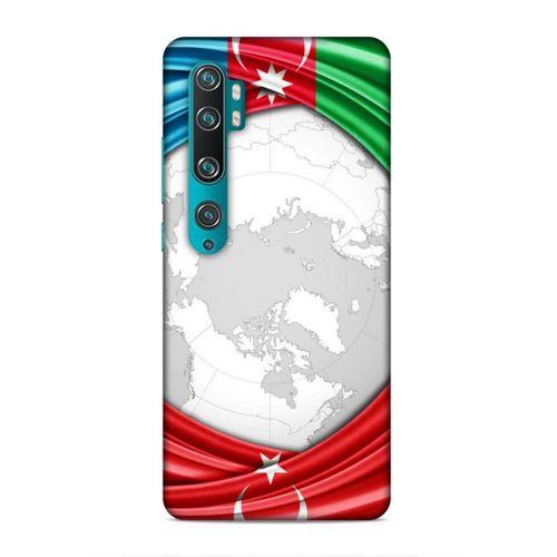 Xiaomi Mi Note 10 Uyumlu Kılıf Azarbaijan (17) Tasarım Kılıf Dünya Bayraklar