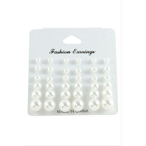 Kartlı İnci Küpe 30 Adet