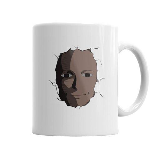 Saitama Face One Punch Man Kupa Bardak Porselen