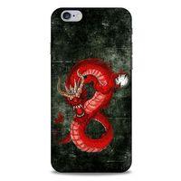 Apple Iphone 6 Plus Kılıf Dragons (23) Ultra Koruma Kılıfı Tatoo Kırmızı Ejderha