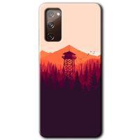 MRCİLETİSİM MRCİLETİSİM Samsung Galaxy S20 FE Kılıf HD Desen Baskılı Arka Kapak + Temperli Cam - Gözlem Kulesi