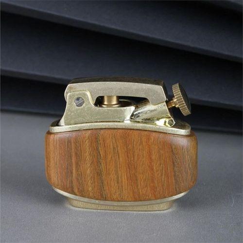 Sm-089T Vintage Benzinli Ahşap Çakmak Ahşap