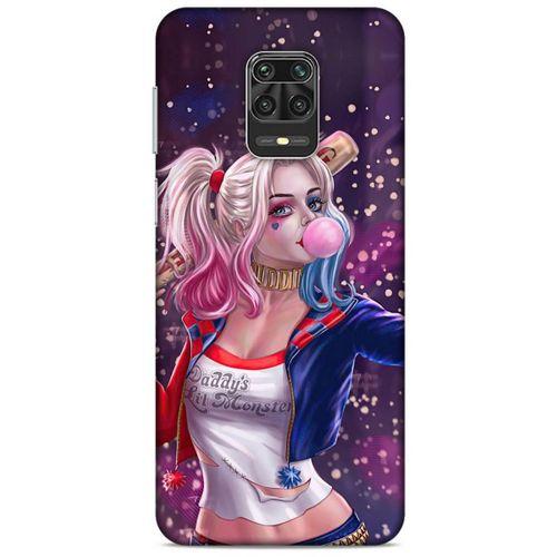 Xiaomi Redmi Note 9 Pro Uyumlu Kılıf Harley Quinn (3) Kapak Mor
