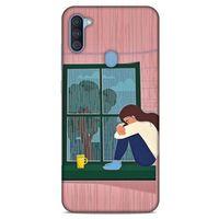 Samsung Galaxy A11 Kılıf Depresyon (18) Telefon Kılıfları Pembe Yeşil