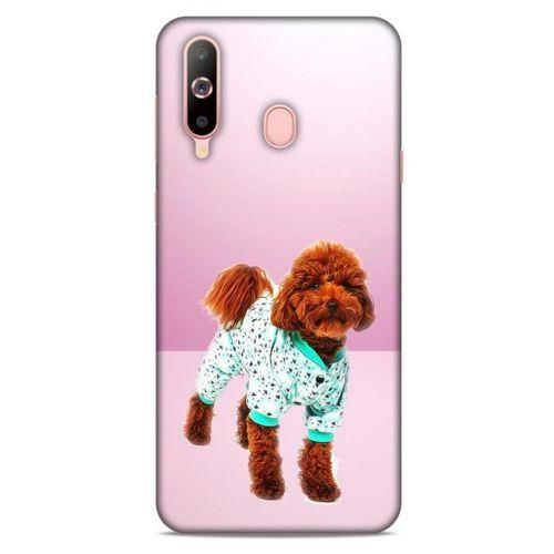 Samsung Galaxy A60 Kılıf Köpek Kıyafetleri (33) Hybrid Kılıf Poodle Pijama