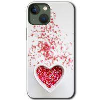 iPhone 13 Mini HD Baskılı Kılıf + 9D Tam Ekran Koruyucu - Kalpli Şekerleme