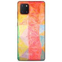 Samsung Galaxy Note 10 Lite Kılıf Pastel Renkler (26) Tpu Silikon Kılıf Sarı Kırmızı