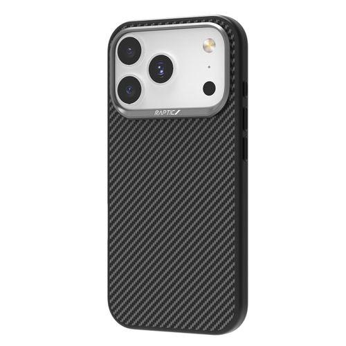 Apple iPhone 17 Pro Kılıf M-safe Şarj Özellikli 600D Metal Kamera Çerçeveli Raptic Aramid Fiber Serisi Kapak