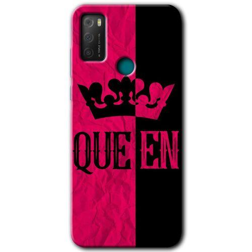 TCL 20E Kılıf HD Desen Baskılı Arka Kapak - Queen