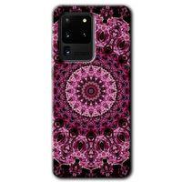 MRCİLETİSİM MRCİLETİSİM Samsung Galaxy S20 Ultra Kılıf HD Desen Baskı Arka Kapak + Temperli Cam - Mandala Patterns Kaleidos