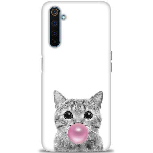 Realme 6 Pro Kılıf HD Baskılı Kılıf - Cat + Tam Ekran Koruyucu
