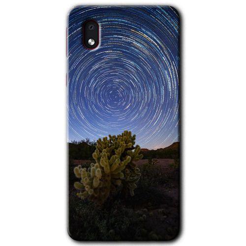 Galaxy A01 Core Kılıf HD Desen Baskılı Arka Kapak - Eclipse Sky