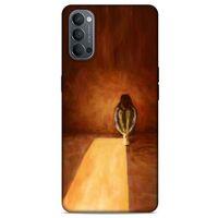 Oppo Reno 4 Kılıf Depresyon (47) Crystal Flex Kılıf Siyah Kırmızı