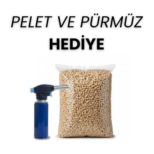 Box&Box 2'li Soba Seti - Uzun Camlı + Kısa Camlı Roket Pelet Sobası Seti, Pürmüz & Pelet Hediyeli