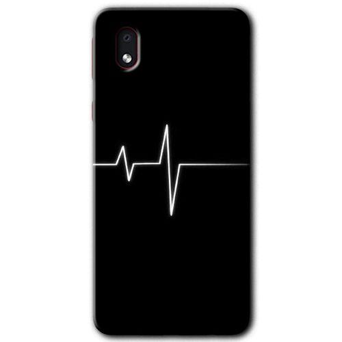 Potkal Hediye Fabrikası Samsung Galaxy A01 Core Kılıf HD Desen Baskılı Arka Kapak - Heart Rytm