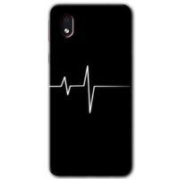 Potkal Hediye Fabrikası Samsung Galaxy A01 Core Kılıf HD Desen Baskılı Arka Kapak - Heart Rytm