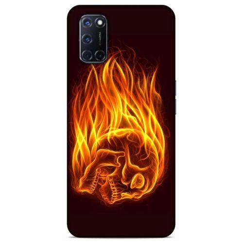 Lopard Oppo A52 Uyumlu Kılıf FireX (50) Shockproof Kılıf İskelet Kafa