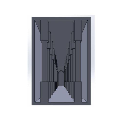 3D baskı perspektif kolon dekoru (Bu ürün Sadece Plastik parçadır - Almadan Önce Soru Sorabilirsiniz)