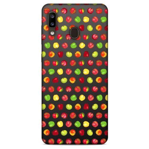Frutix Elma 01 Samsung Galaxy A20 Kılıf Desenli Silikon
