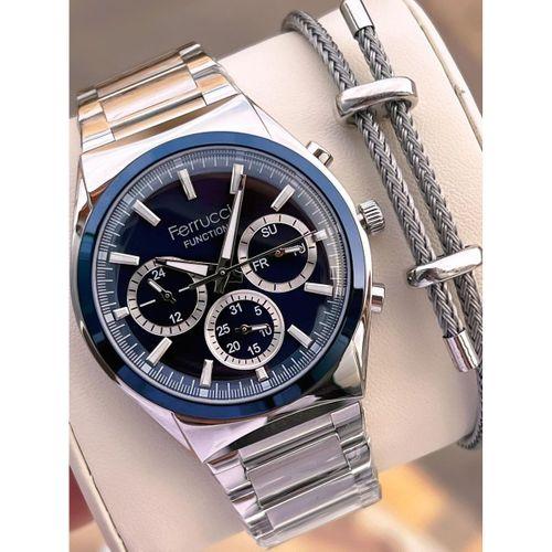 Ferrucci 2 Yıl Garantili Çelik Kordon İç Kadran Özellikleri Aktif 3 Atm Erkek Kol Saati EF.03517.2