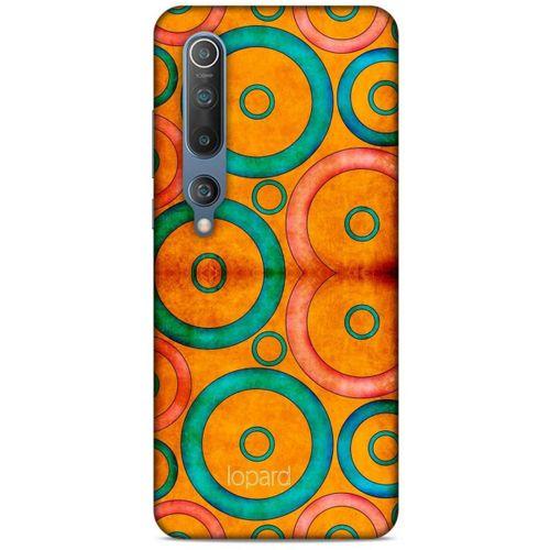 Xiaomi Mi 10 Kılıf Pastel Renkler (39) Liquid Crystal Kılıf Turuncu Yeşil