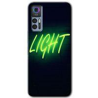 TCL 30 Plus Kılıf HD Desen Baskılı Arka Kapak - Neon İnscription