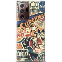 Samsung Galaxy Note 20 Kılıf HD Baskılı Kılıf - Superman + Tam Ekran Koruyucu