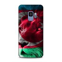 Samsung Galaxy S9 Uyumlu Kılıf Azarbaijan (23) Ultra Koruma Kılıfı Aslan Bayrak