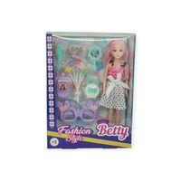 Güzellik Seti 7 Parça Aksesuarlı Bebek Seti - Beyaz Etekli