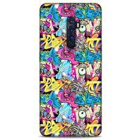 Graffitix (7) Desenli Silikon Kapak Oppo Reno 2 Kılıf