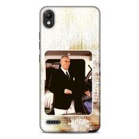 LG K20 2019 Kılıf Atatürk (24) Darbe Emici Kılıf Eskitilmiş Beyaz